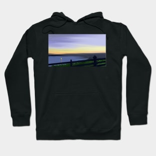 Starry sunset over Alvor Hoodie